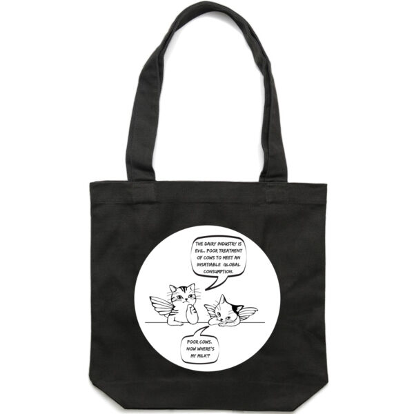Milk Dilemma - Carrie Tote Bag Thumbnail